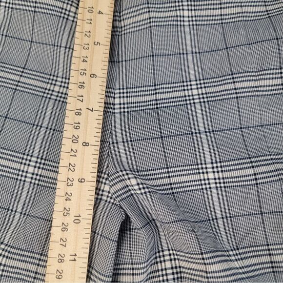 Simply Vera Wang Gray Plaid Skinny Pants, Pull Up, Size 2 XXL Long False Pockets - Picture 11 of 13